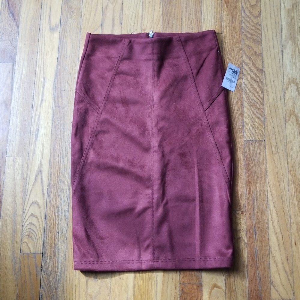 Charlotte Russe NWT Suede Pencil Skirt